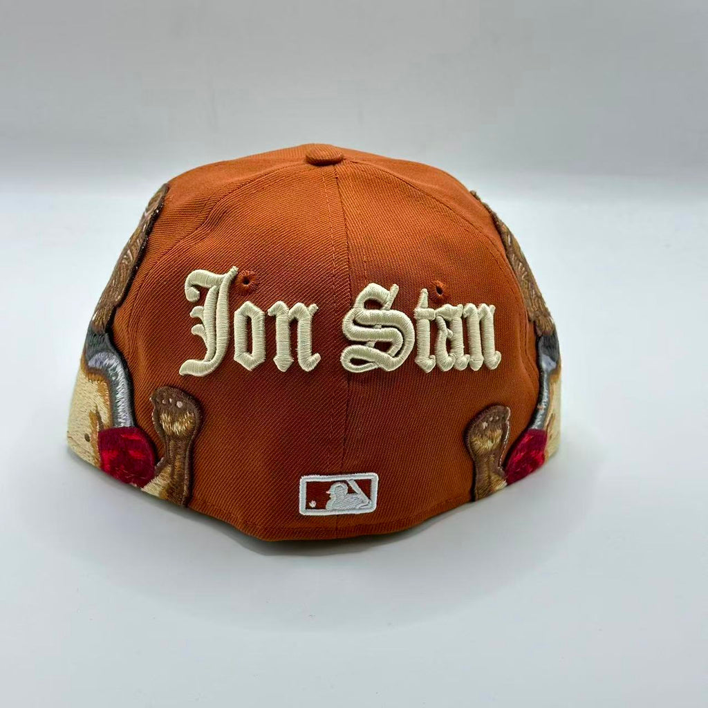 Brown Jon Stan New York NY Yankees New Era Fitted Hat Cap MLB - view 3