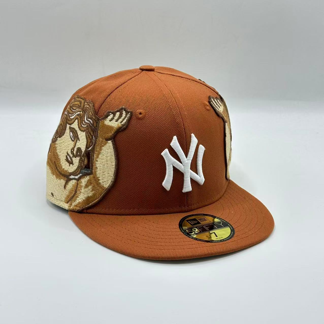 Brown Jon Stan New York NY Yankees New Era Fitted Hat Cap MLB