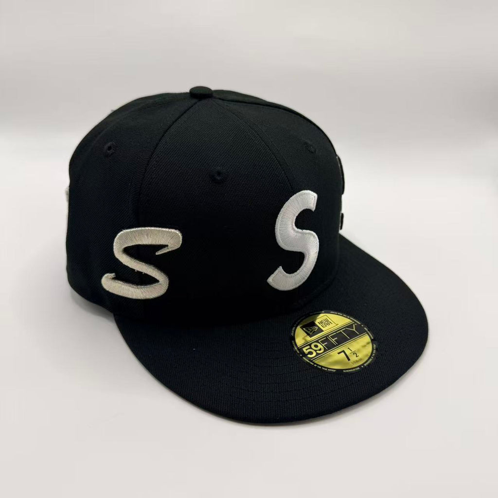 Black Supreme All Around S New Era Fitted Hat Cap