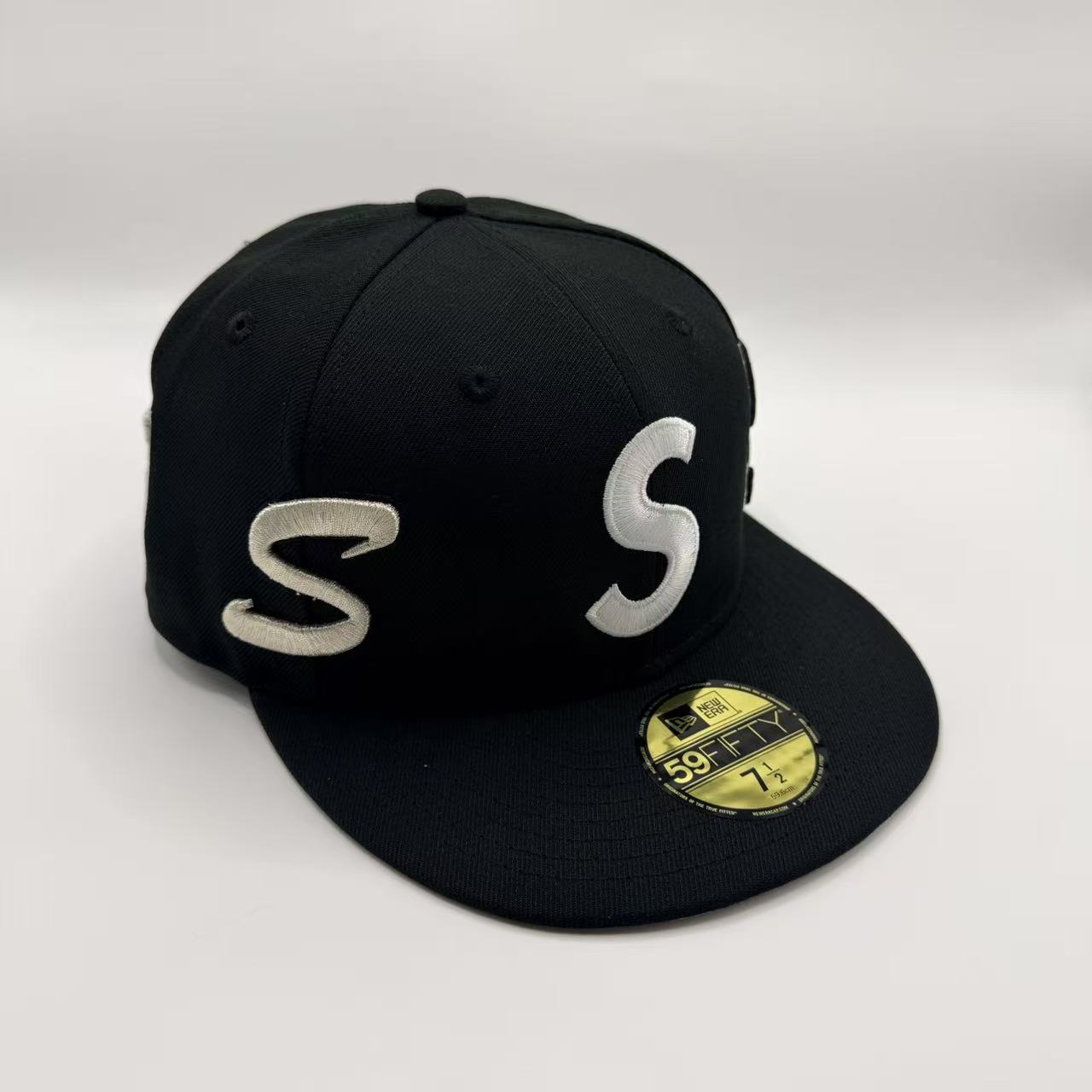 Black Supreme All Around S New Era Fitted Hat Cap