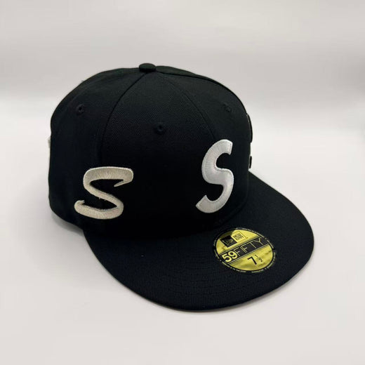 Black Supreme All Around S New Era Fitted Hat Cap