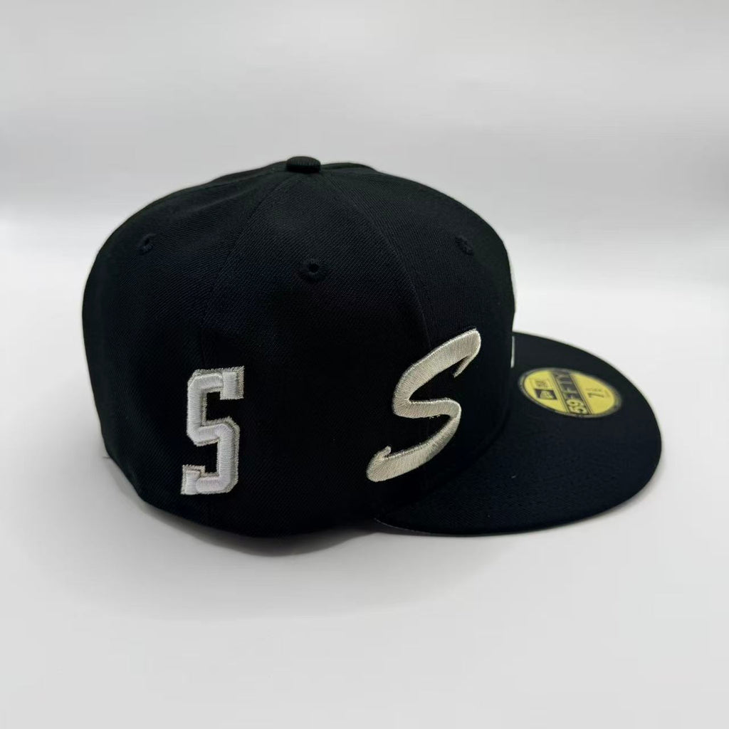 Black Supreme All Around S New Era Fitted Hat Cap - view 2