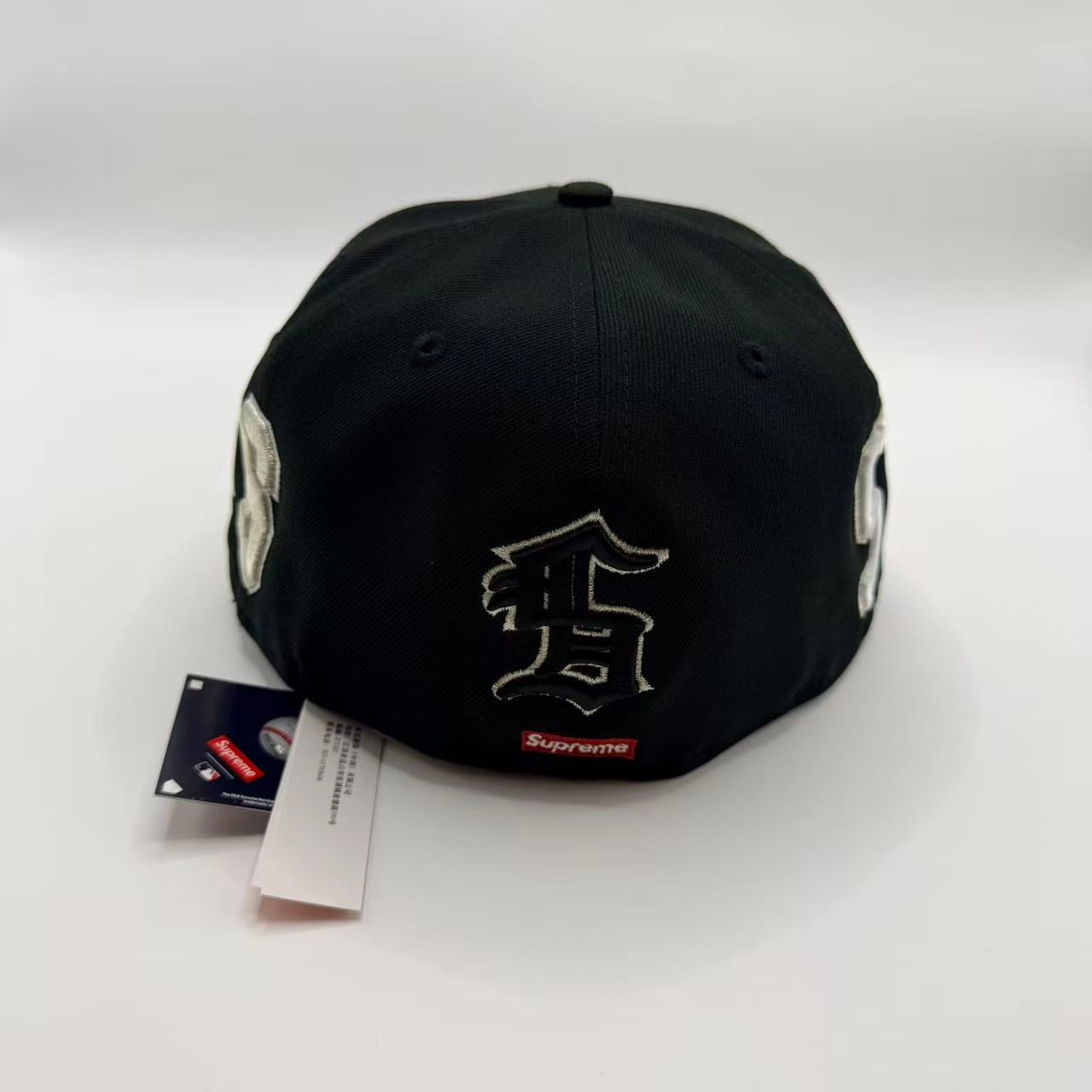 Black Supreme All Around S New Era Fitted Hat Cap - view 3