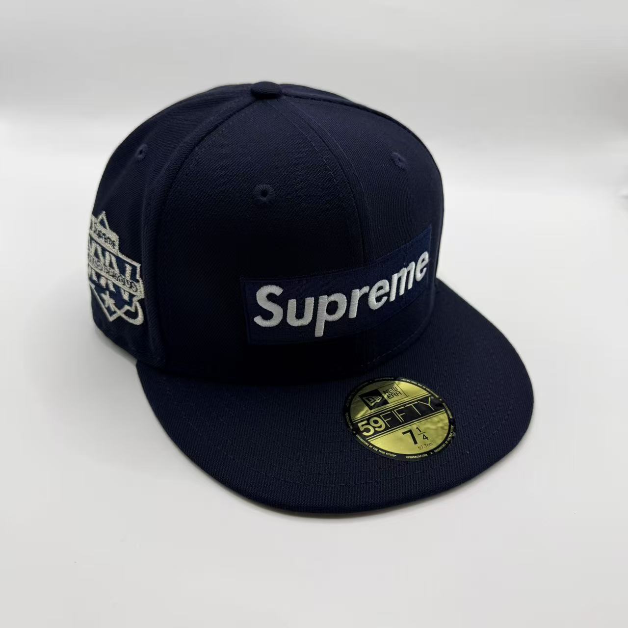 Navy Supreme New York Yankees XXV World Famous New Era Fitted Hat Cap