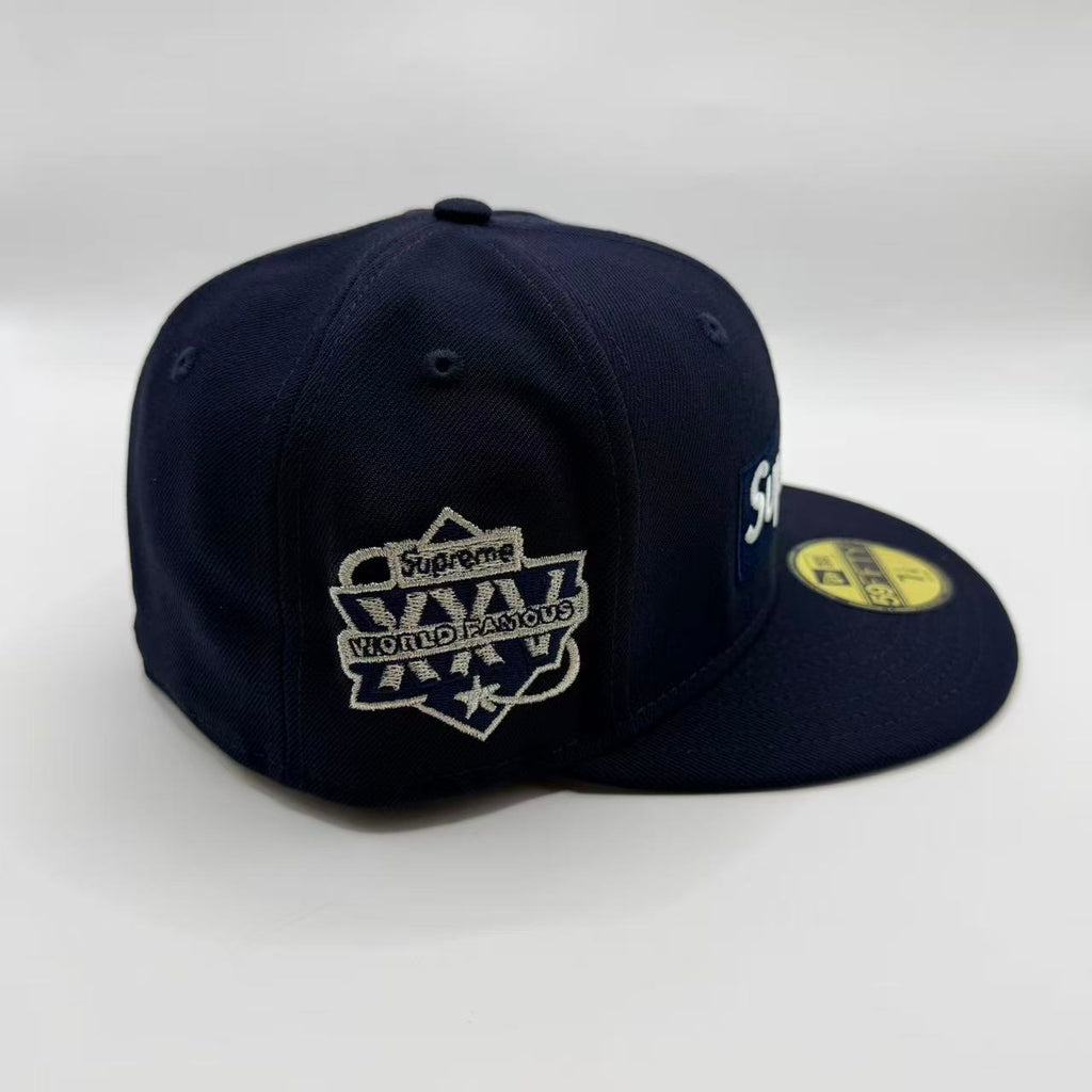 Navy Supreme New York Yankees XXV World Famous New Era Fitted Hat Cap - view 2