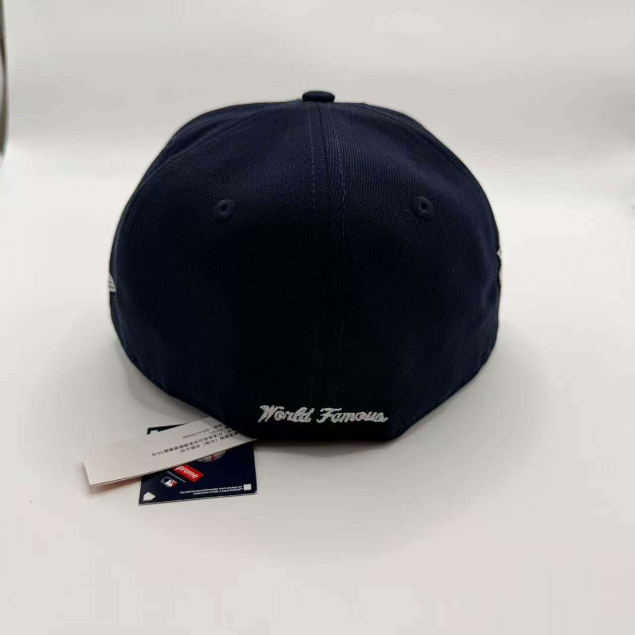 Navy Supreme New York Yankees XXV World Famous New Era Fitted Hat Cap - view 3