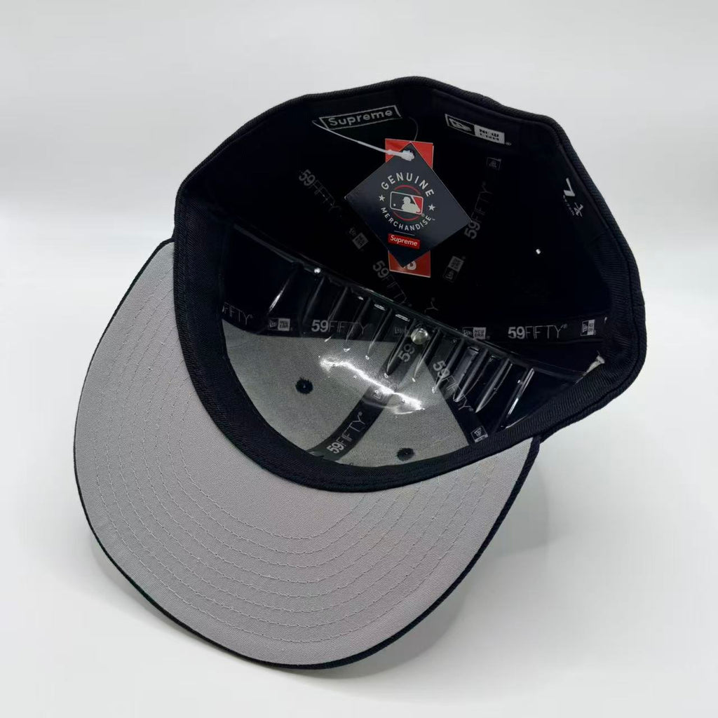 Navy Supreme New York Yankees XXV World Famous New Era Fitted Hat Cap - view 4