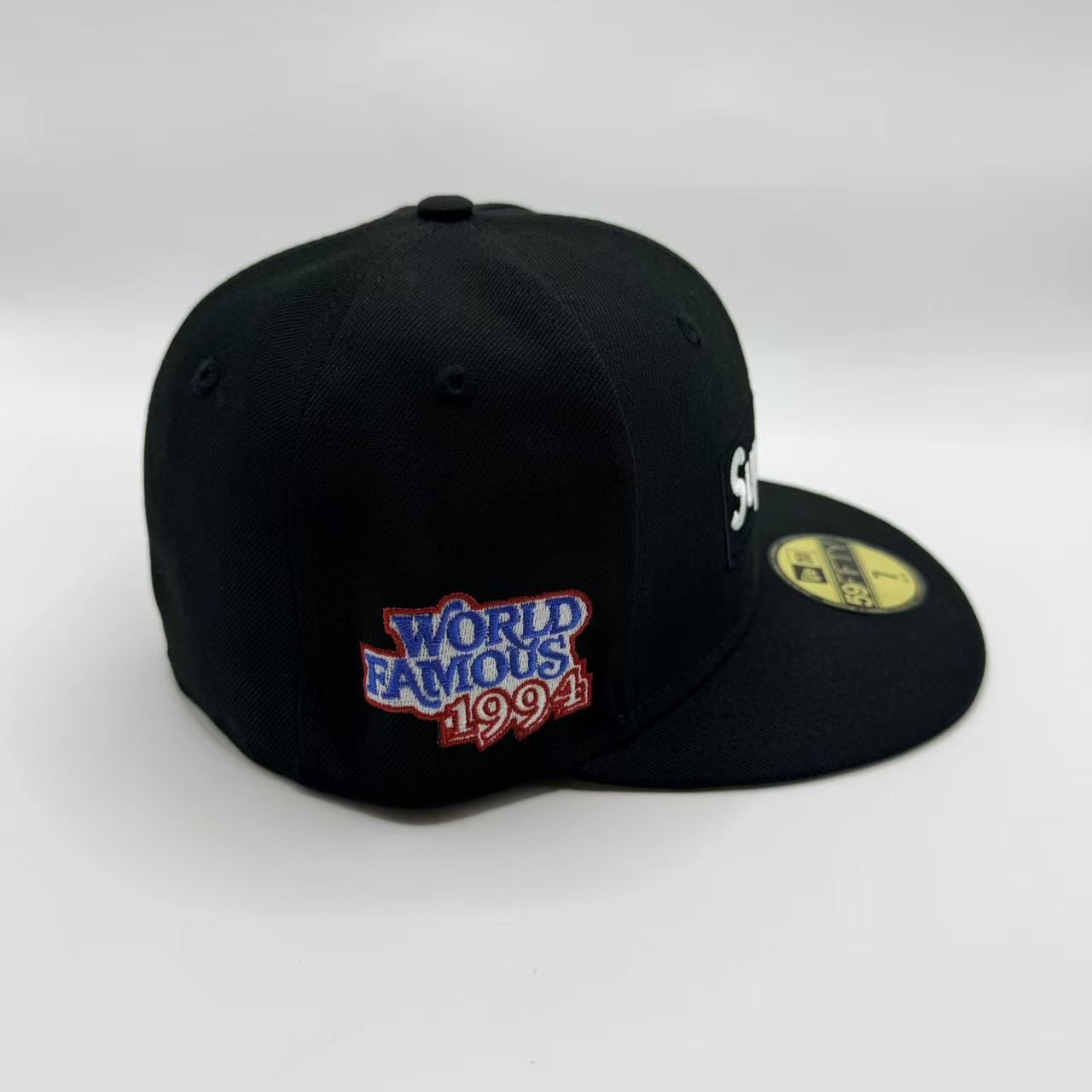 Black Supreme World Famous 1994 New Era Fitted Hat Cap - view 2