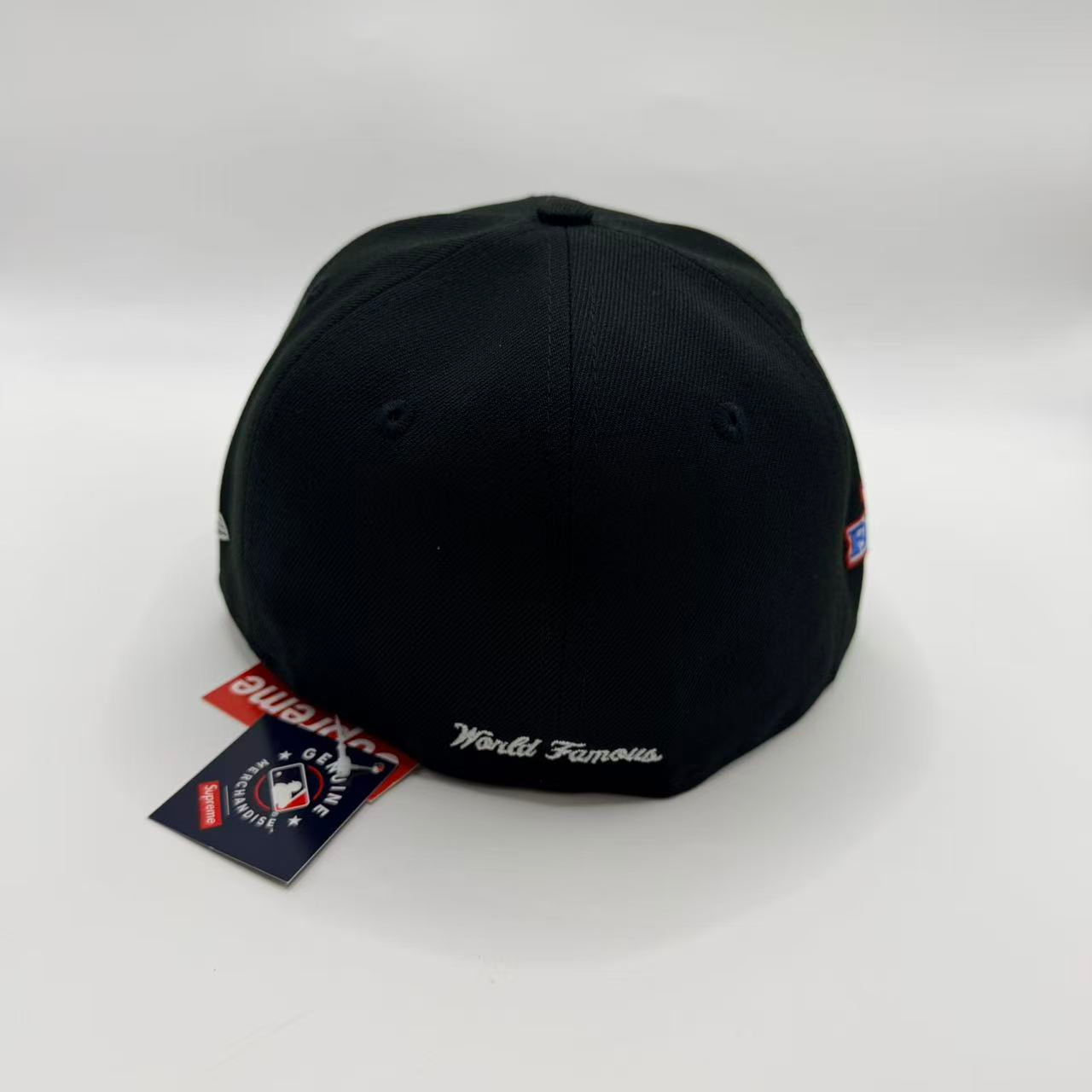 Black Supreme World Famous 1994 New Era Fitted Hat Cap - view 3