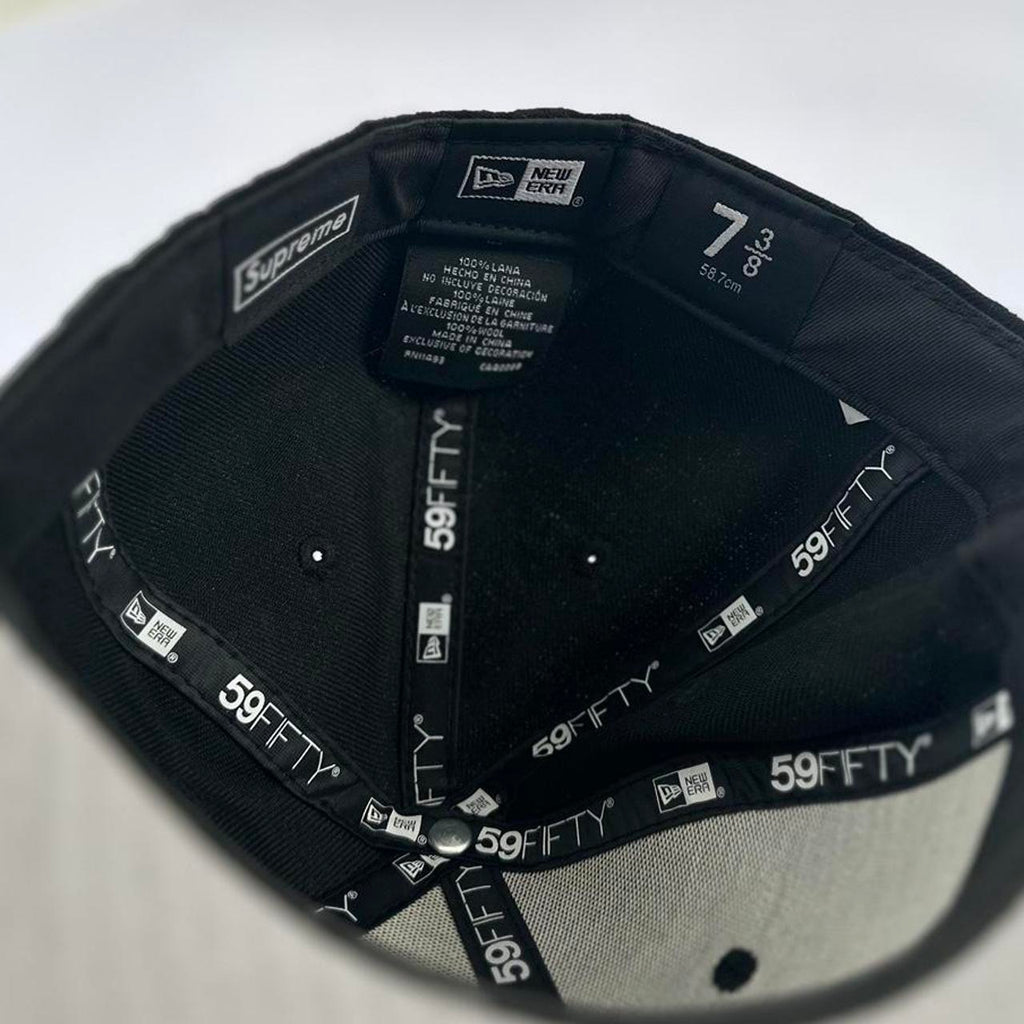 Black Supreme S Logo Frosty Snow Winter New Era Hat Cap (20FW) - view 9