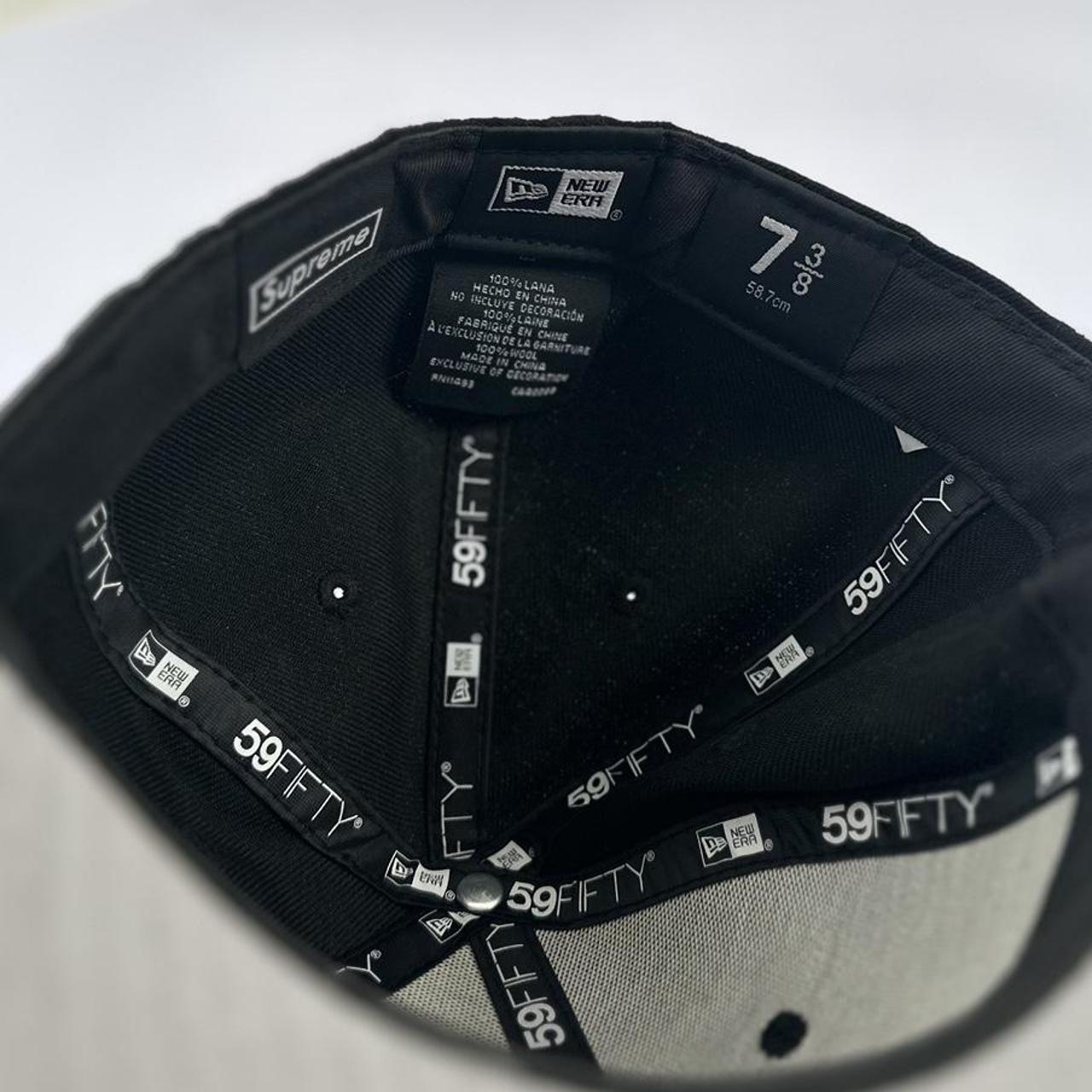 Black Supreme S Logo Frosty Snow Winter New Era Hat Cap (20FW) - view 9