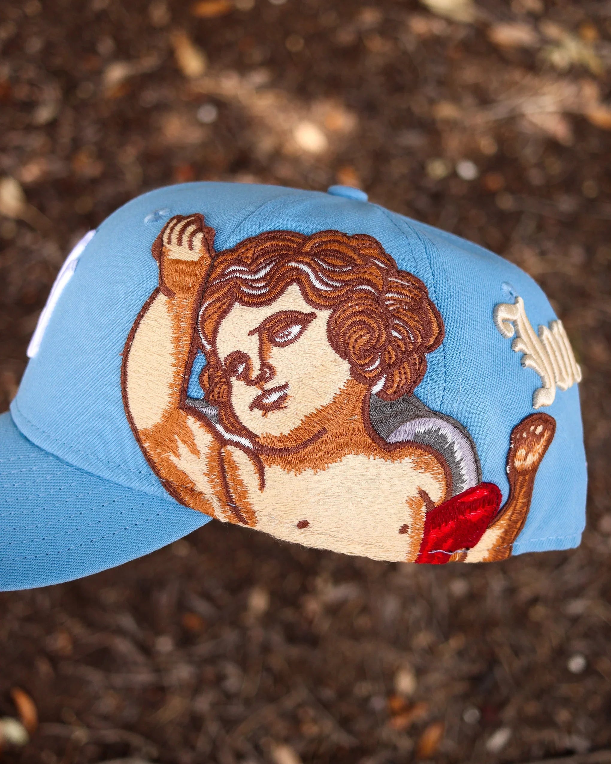 Sky Blue Jon Stan New York Yankees New Era Fitted Hat Cap 59Fifty