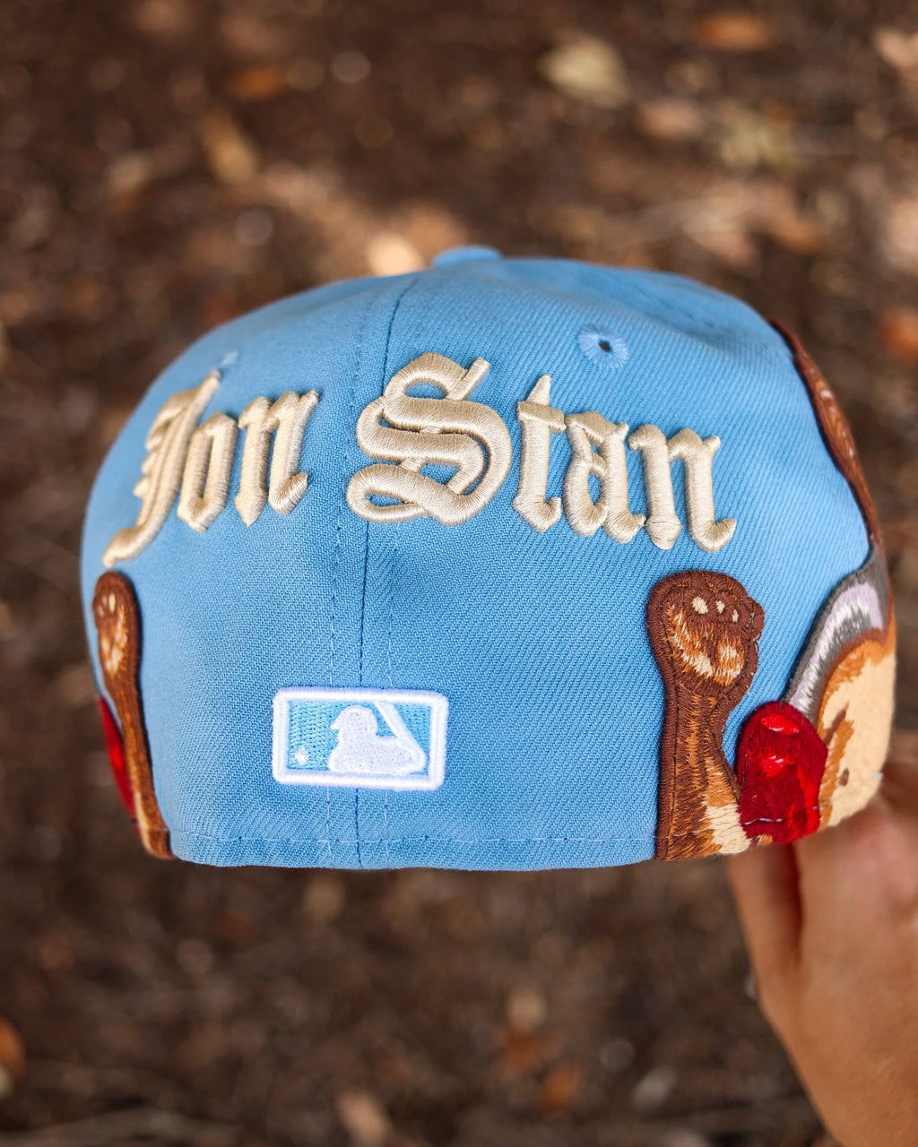 Sky Blue Jon Stan New York Yankees New Era Fitted Hat Cap 59Fifty - view 5