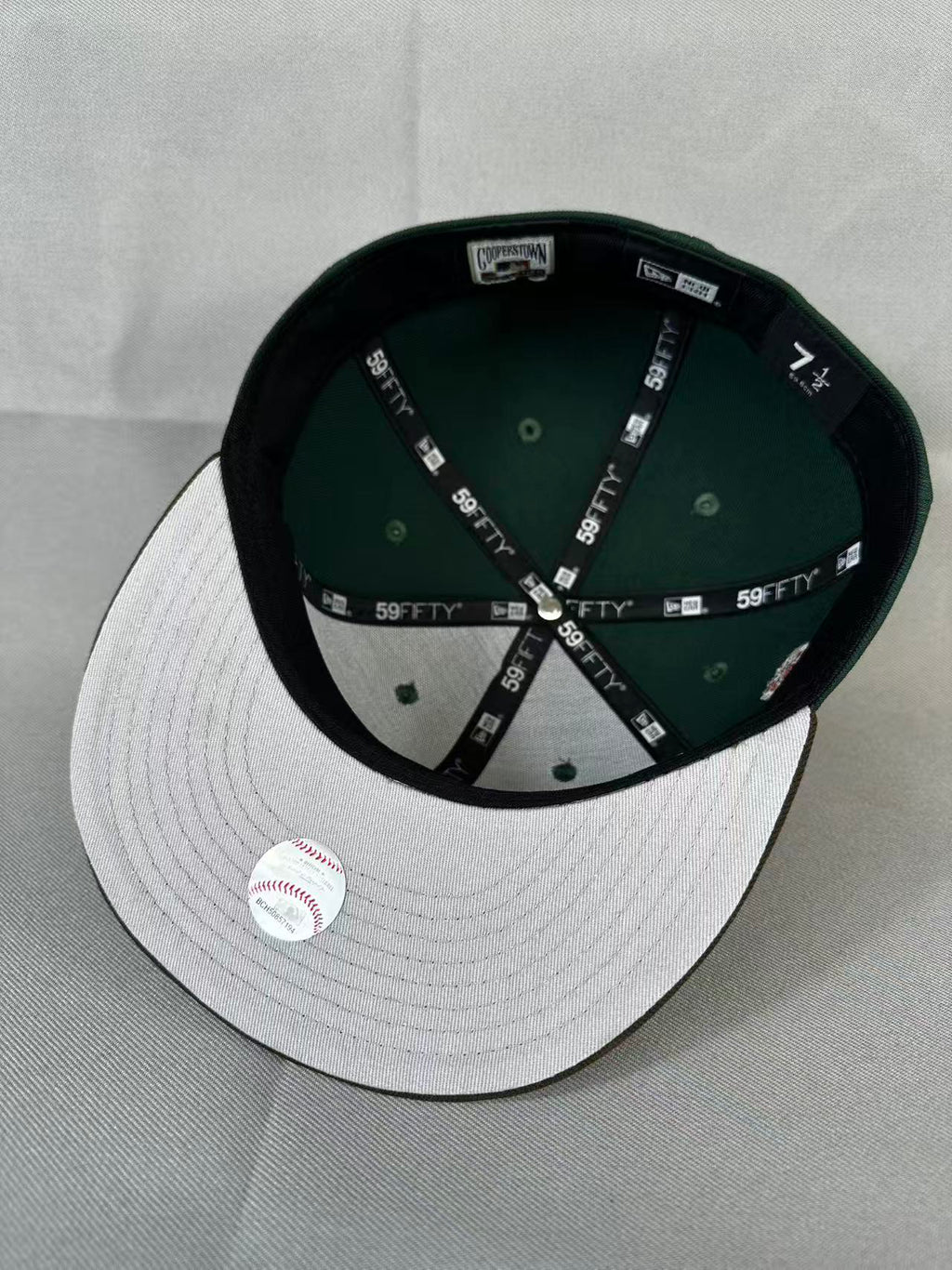 Green Brown Chief Wahoo 1995 Champions fitted hat, view 6