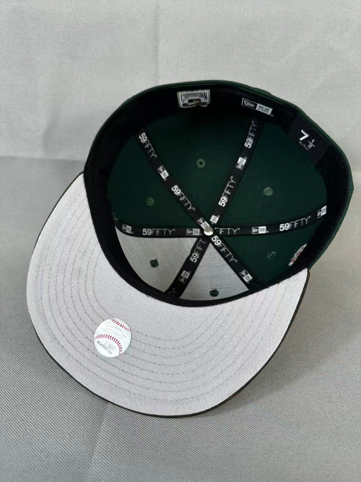 Green Brown Chief Wahoo 1995 Champions fitted hat, view 6