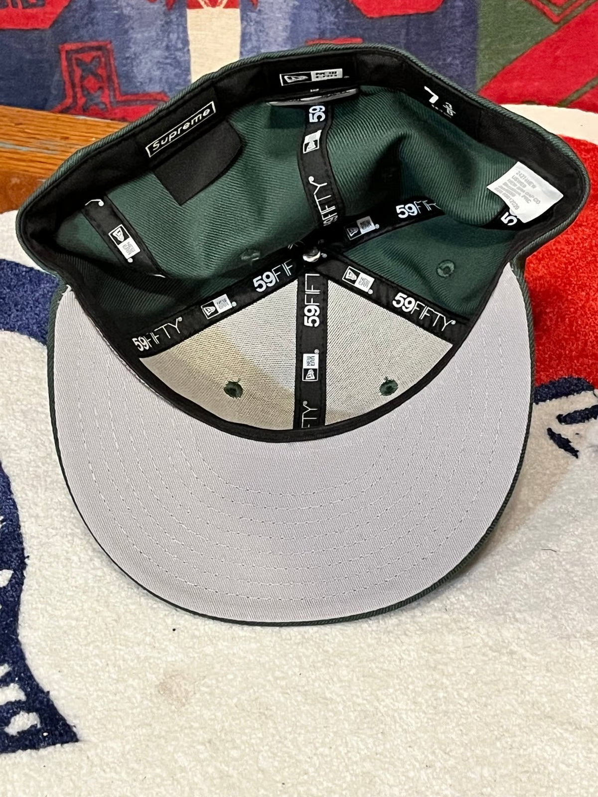Green Supreme S Logo Frosty Snow Winter New Era Hat Cap (20FW)