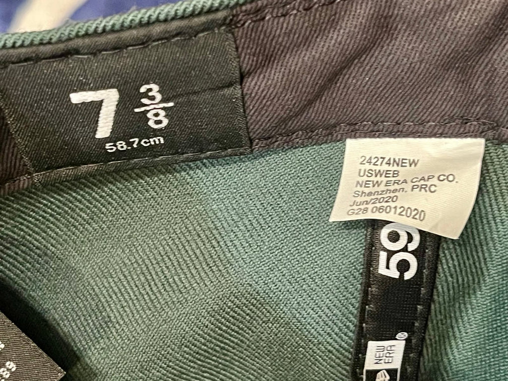 Green Supreme S Logo Frosty Snow Winter New Era Hat Cap (20FW)