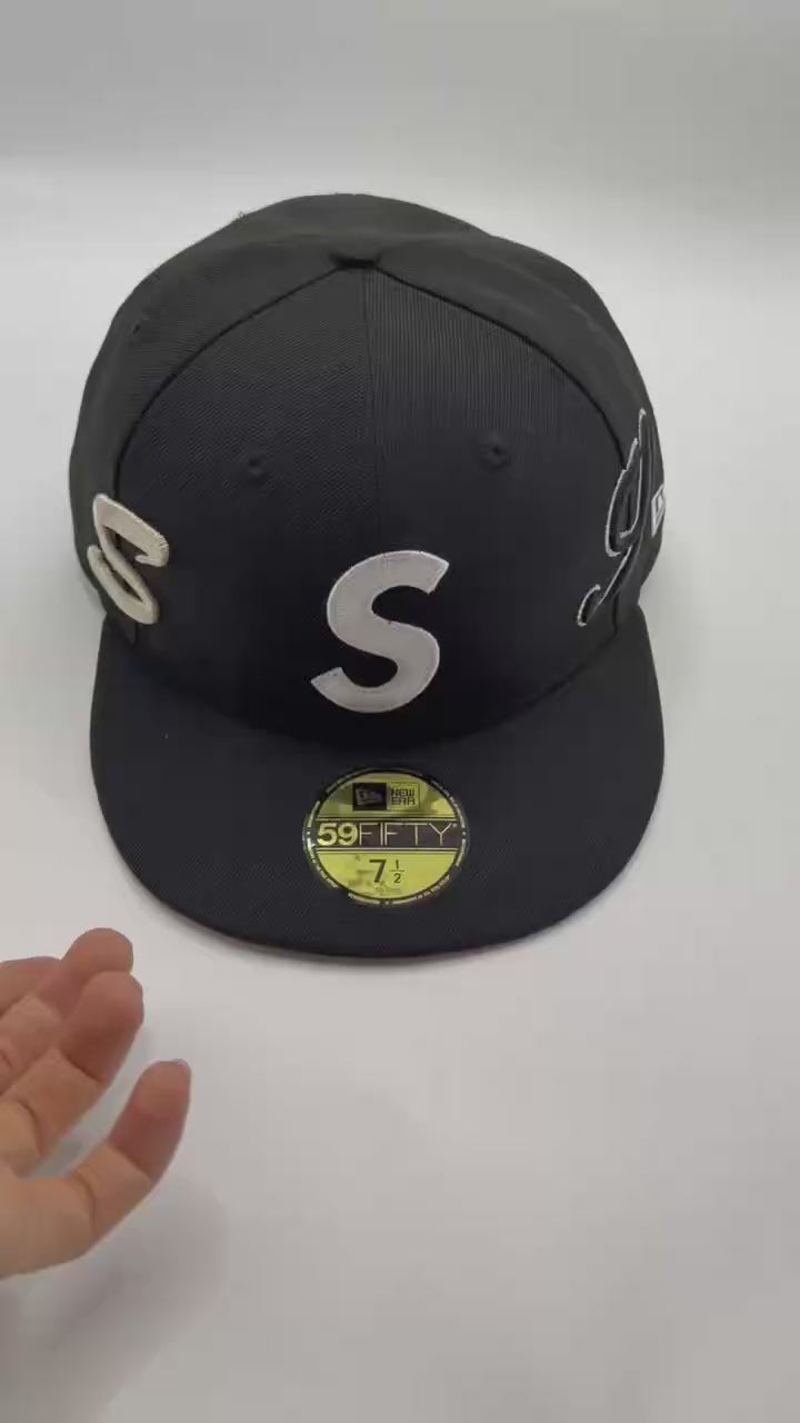 Black Supreme All Around S New Era Fitted Hat Cap